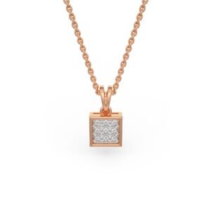Square Pendant with Diamonds