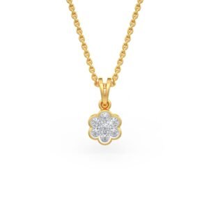 flowery diamond pendant