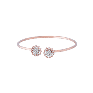 Abstract Floral Diamond Bracelet