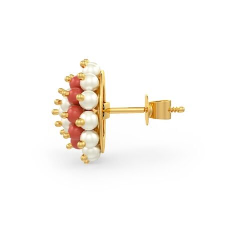 SER-30940 (3) Pearl and Coral Earrings