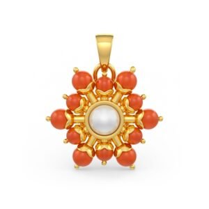 Coral Pearl Earrings