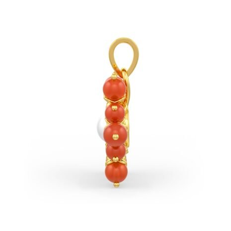 SPD-32467 (5) Coral Pearl Earrings