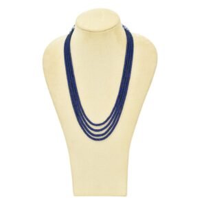 Blue Beads Layered Necklace
