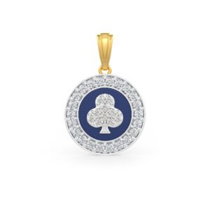 Clover Club Gold Diamond Pendant in 18kt Gold