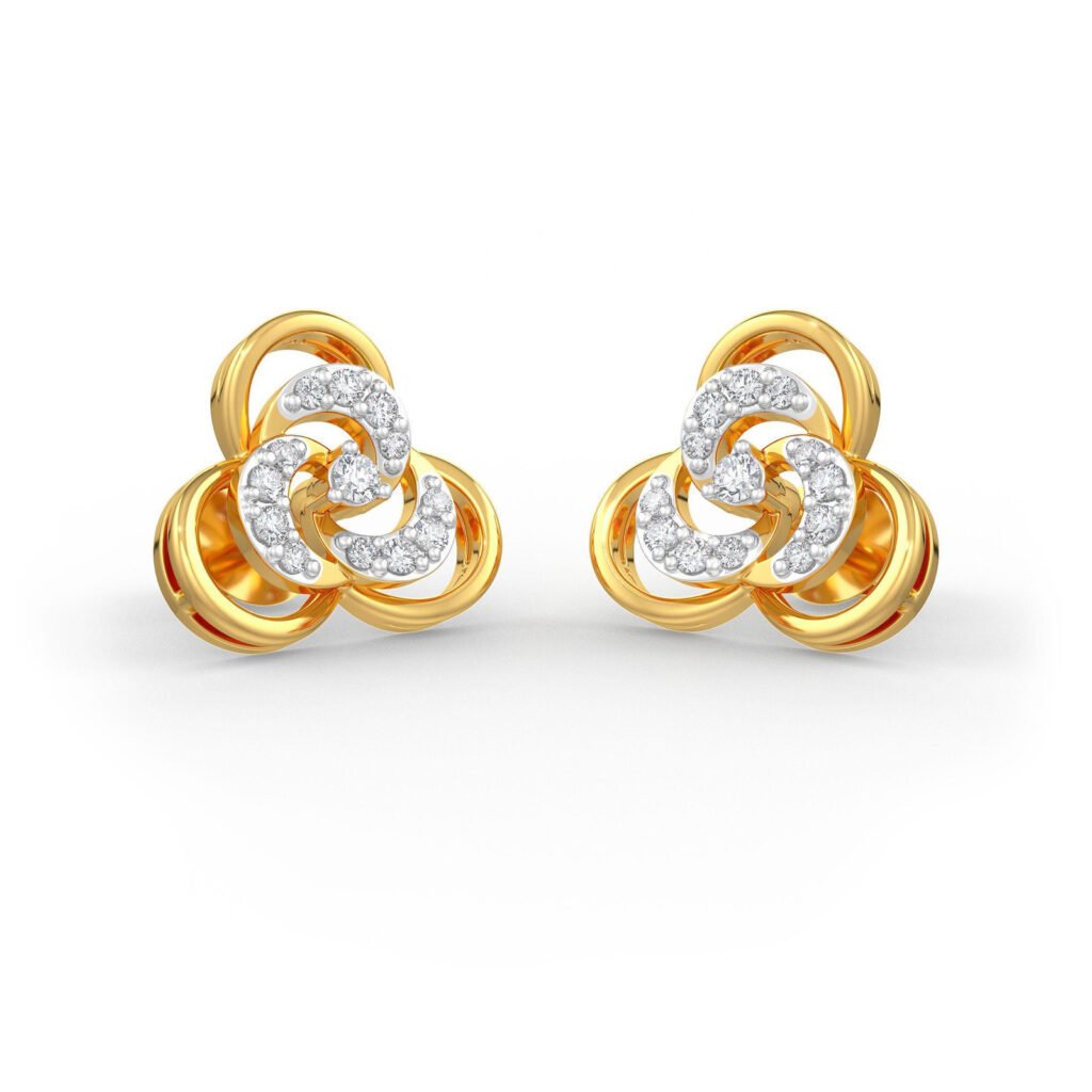 Mushroom Diamond Earrings