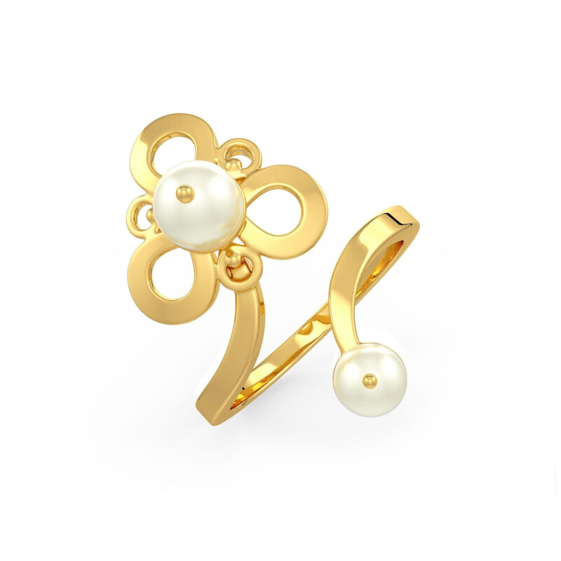Weaved Pearl Ring
