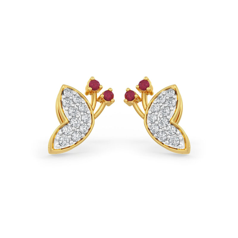Teeny Fly Diamond Earrings