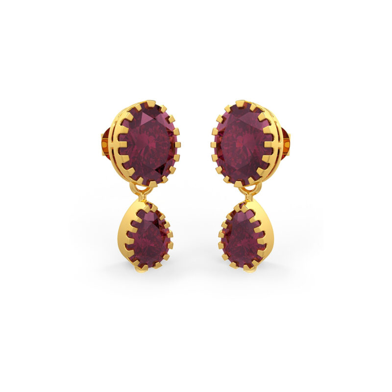 Elegant Ruby Danglers