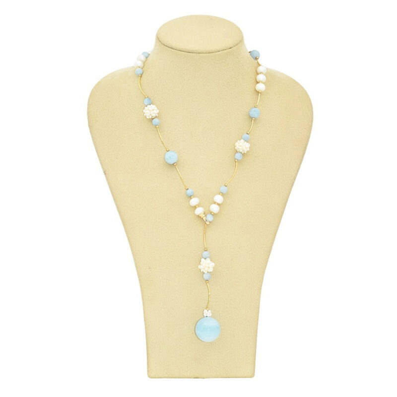 Blue Agate Necklace