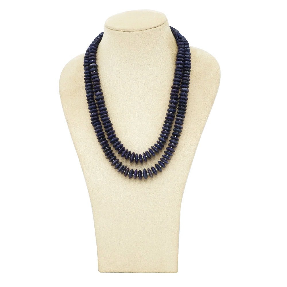 Natural Blue Sapphire Beads Necklace