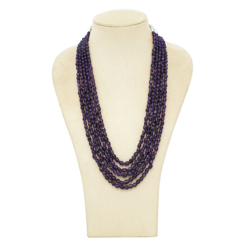 Amethyst Beaded Layered Necklace
