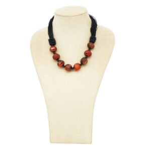 Brown Beaded agate Necklace