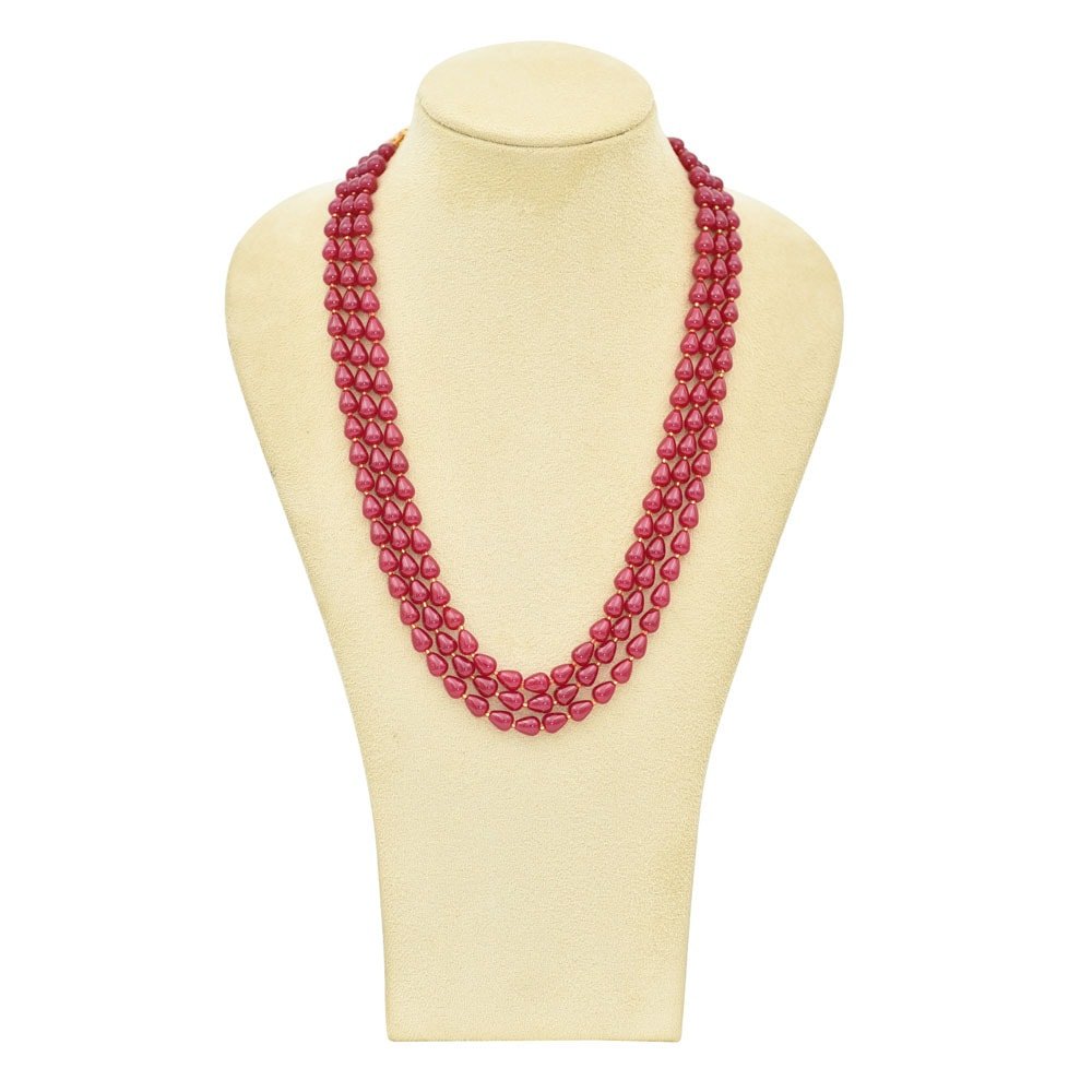 Red Drop style Beaded Mala