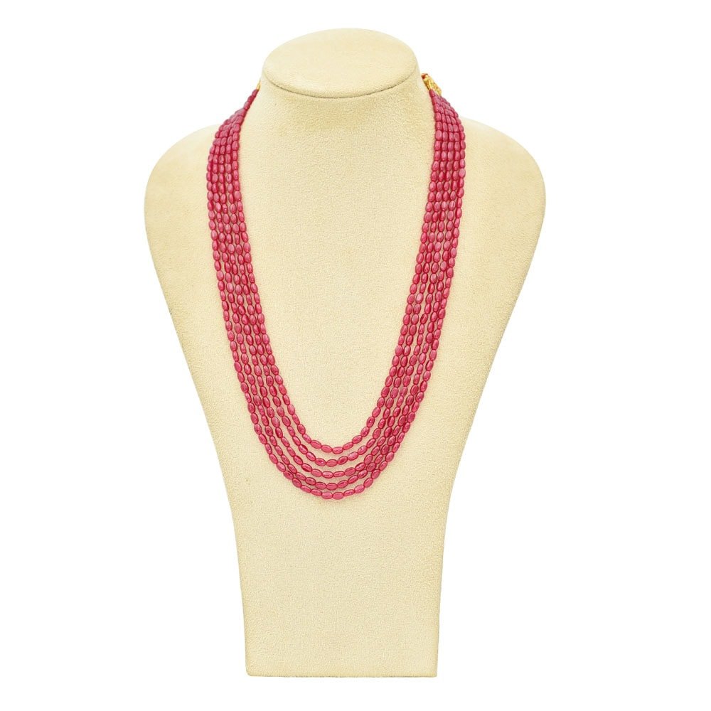 Red Multibeaded Necklace
