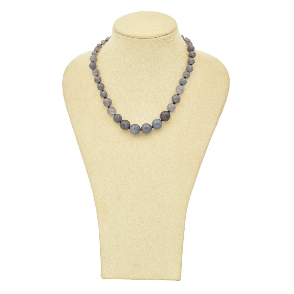 Gray Shades Agate Necklace