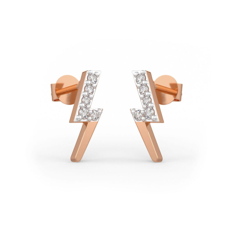 Thunderbolt Diamond Earrings