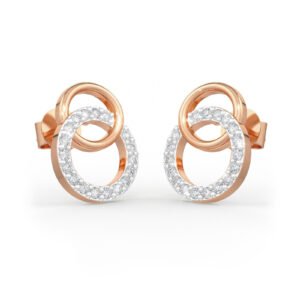 Circular Stark Diamond Earrings