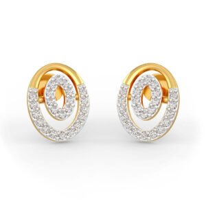 Oval Diamond Earrings