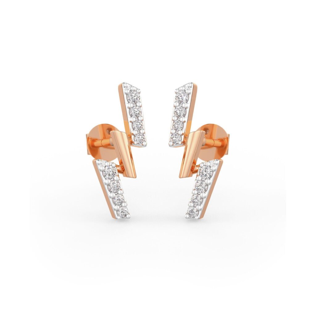 Lightning Flash Diamond Earrings