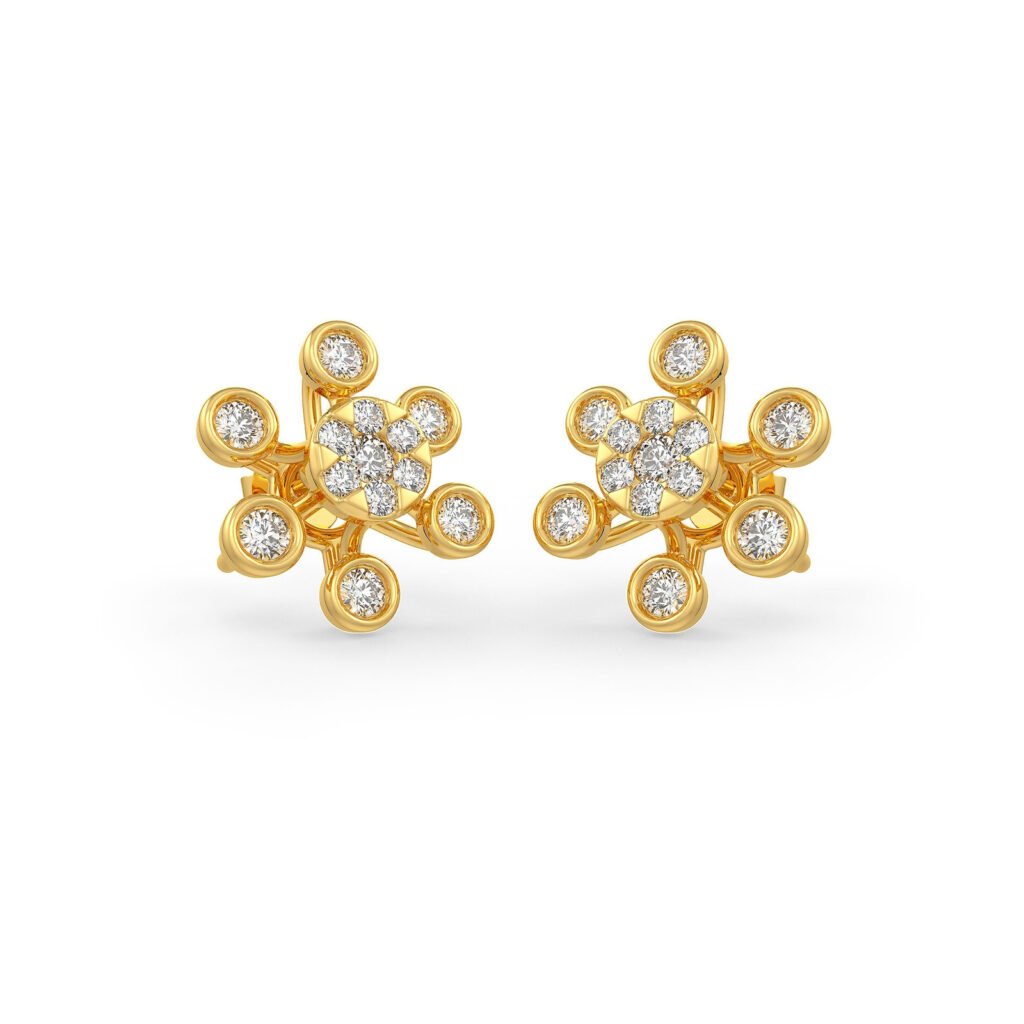 Lilypad Diamond Earrings