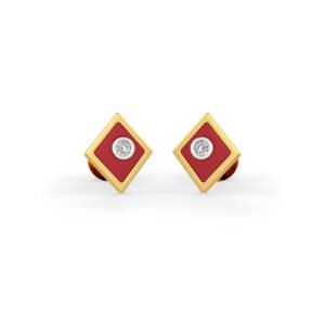 Radiant Diamond Earring in 18kt Gold