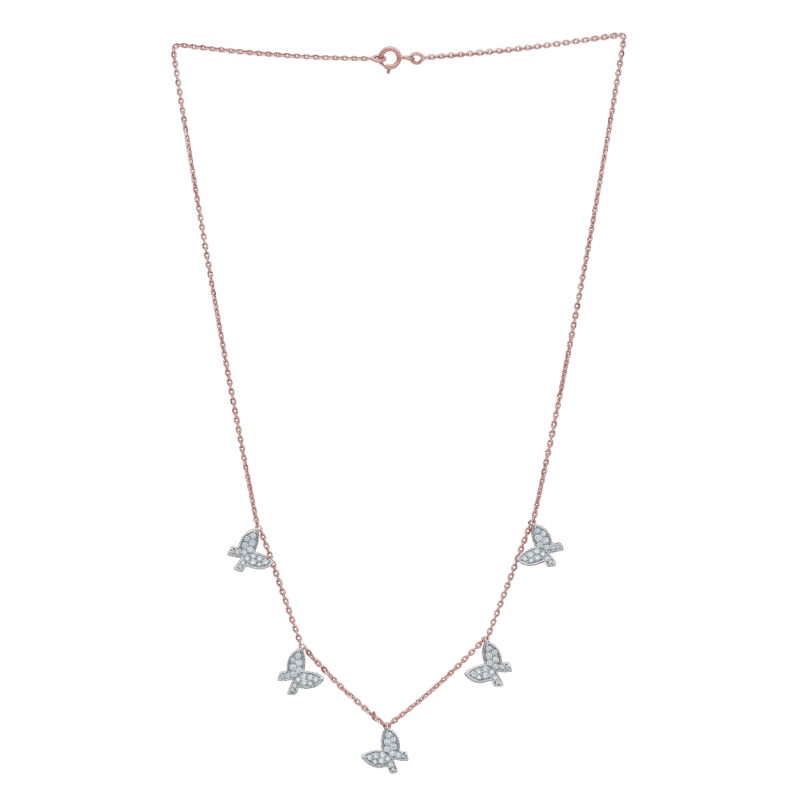 Diamond Butterfly Necklace