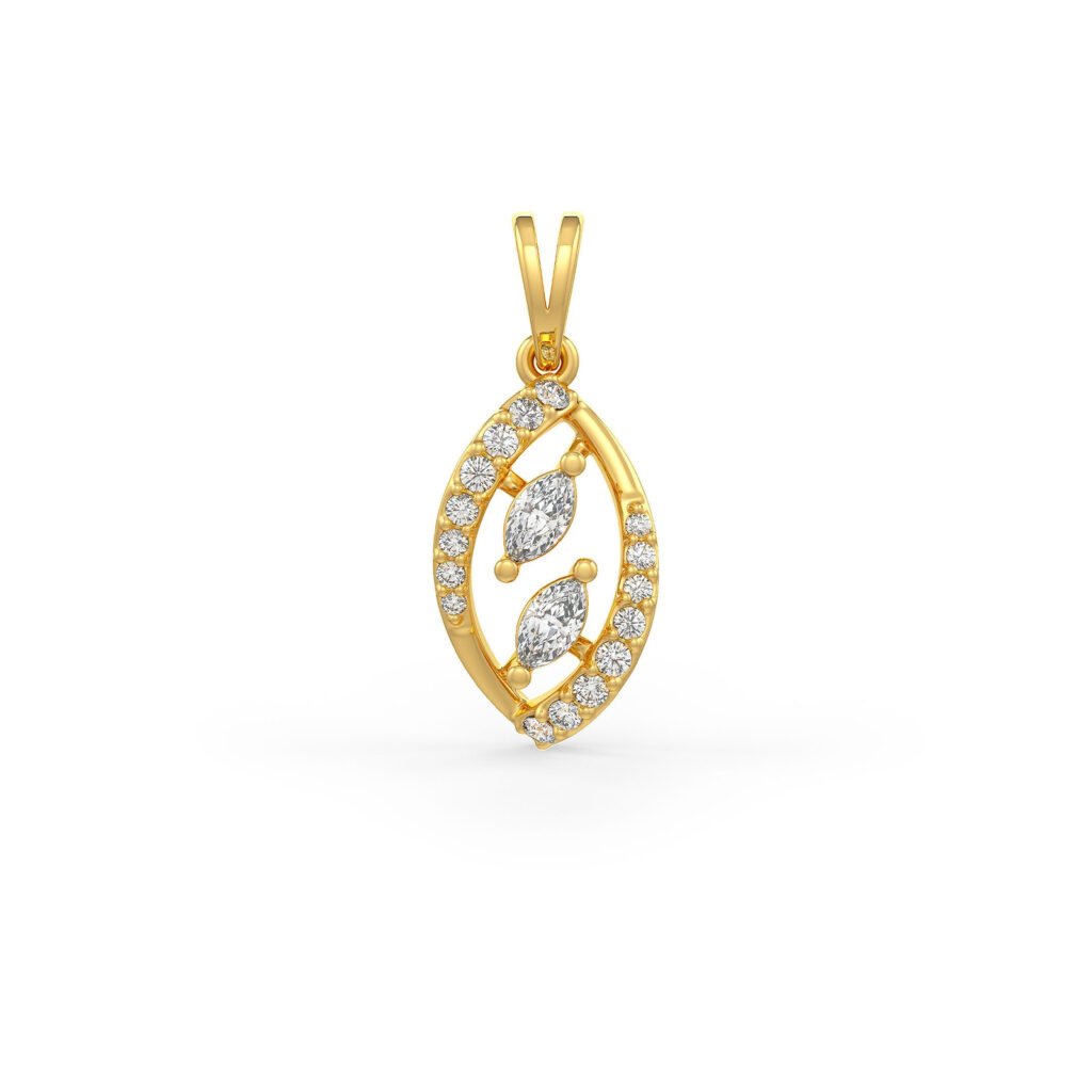 Radiant Nest Diamond Pendant