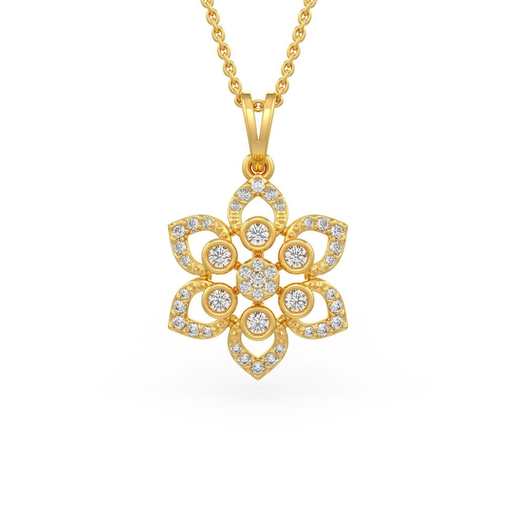 Flower Diamond Pendant