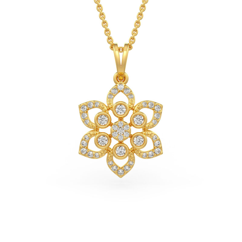 Flower Diamond Pendant