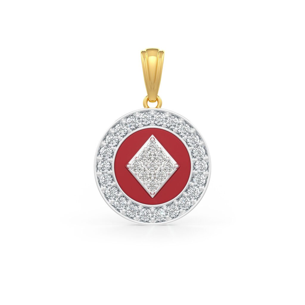 Aurora Diamond 18kt Gold Pendant