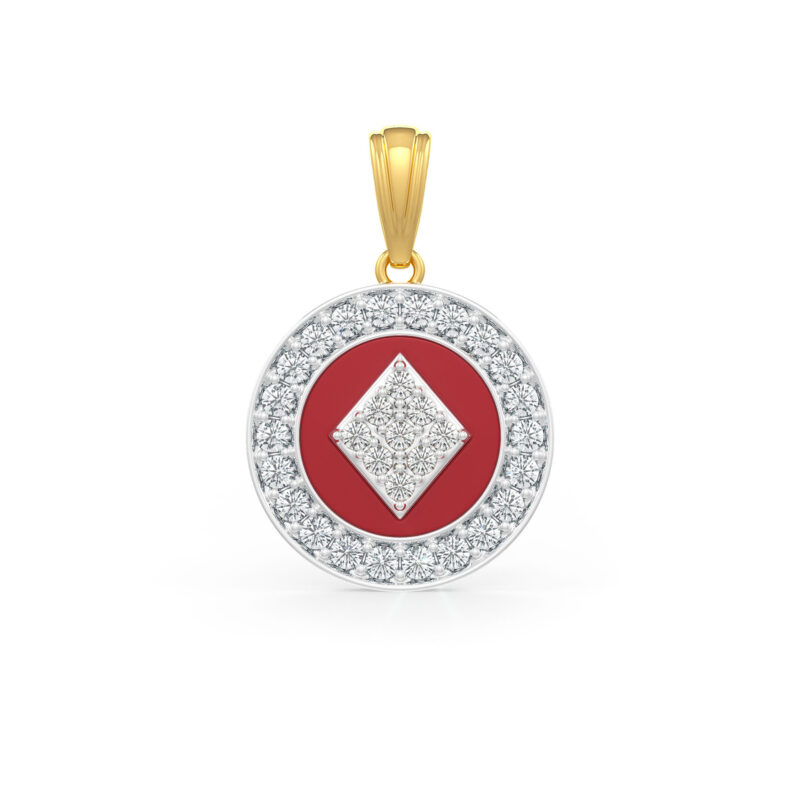 Aurora Diamond 18kt Gold Pendant