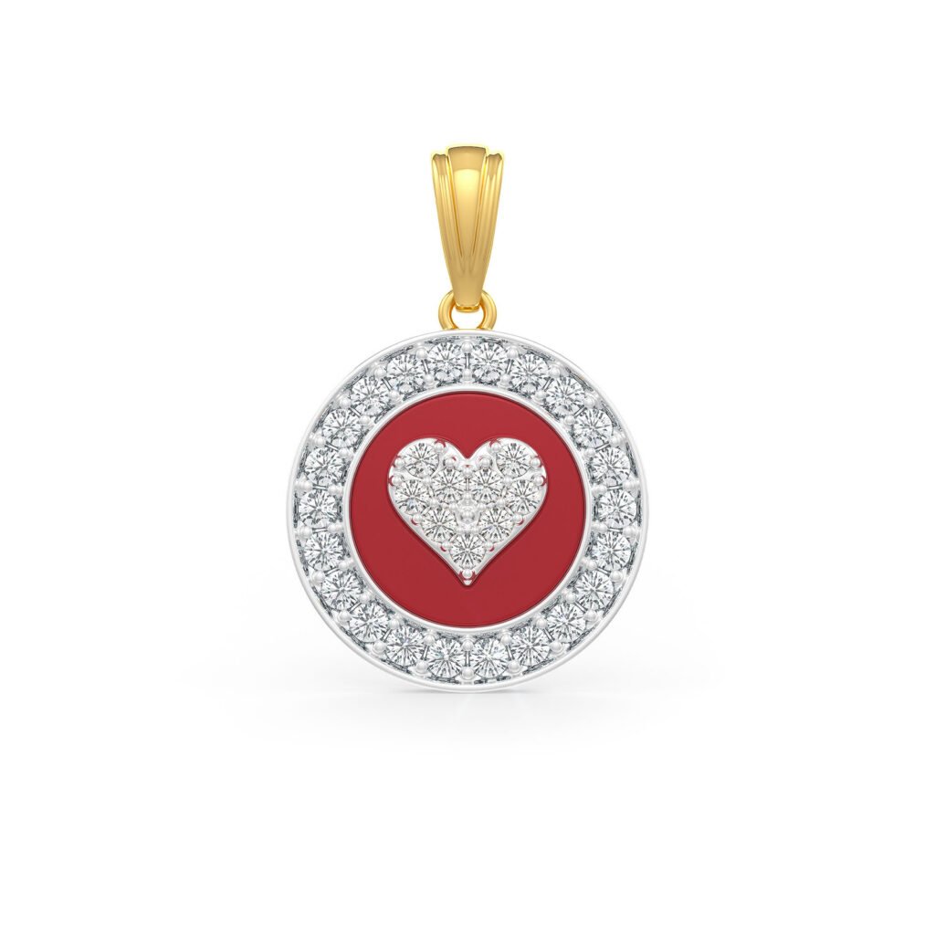 Amora Heart 18kt Gold & Diamond Pendant