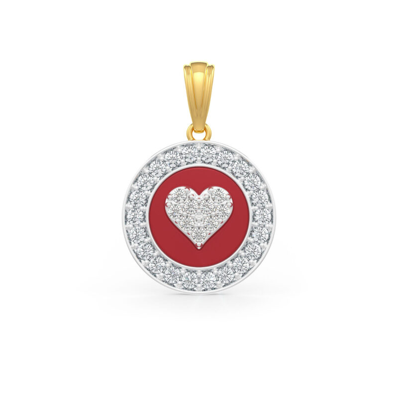 Amora Heart 18kt Gold & Diamond Pendant