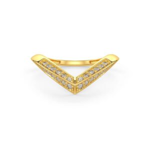 V- Shaped Diamond Ring