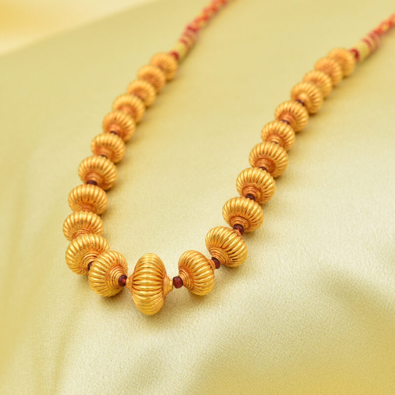Heritage 22kt Gold Beaded Necklace