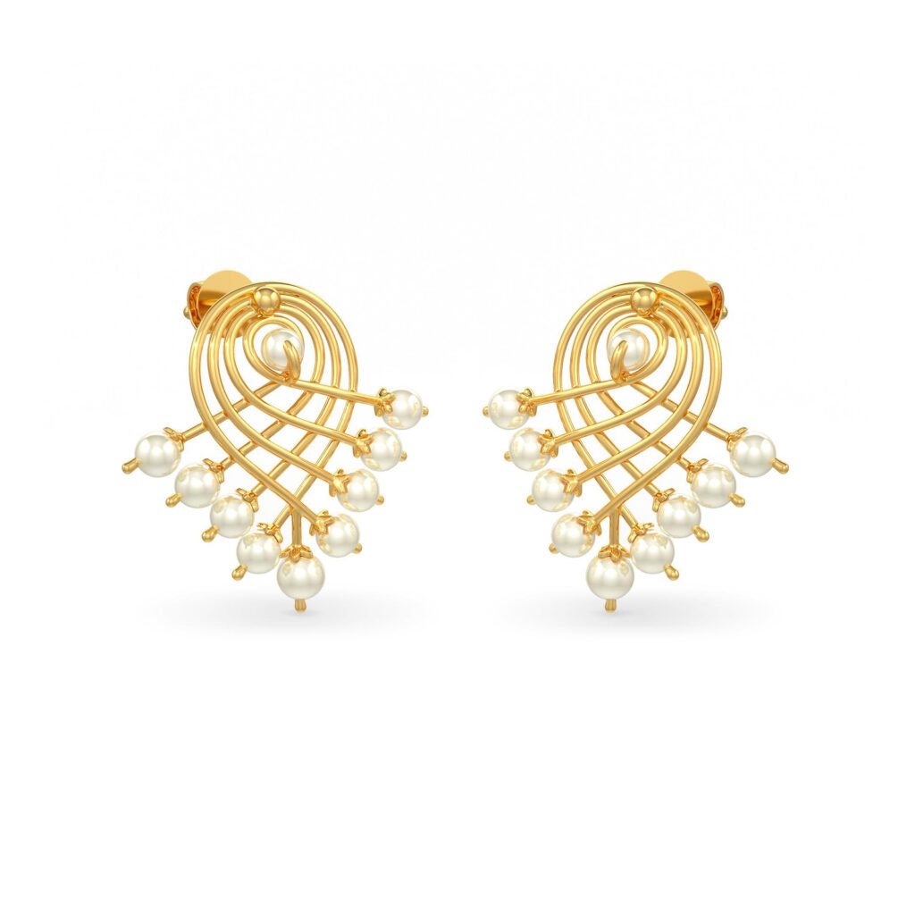 Saraswati - 9pearl Earrings