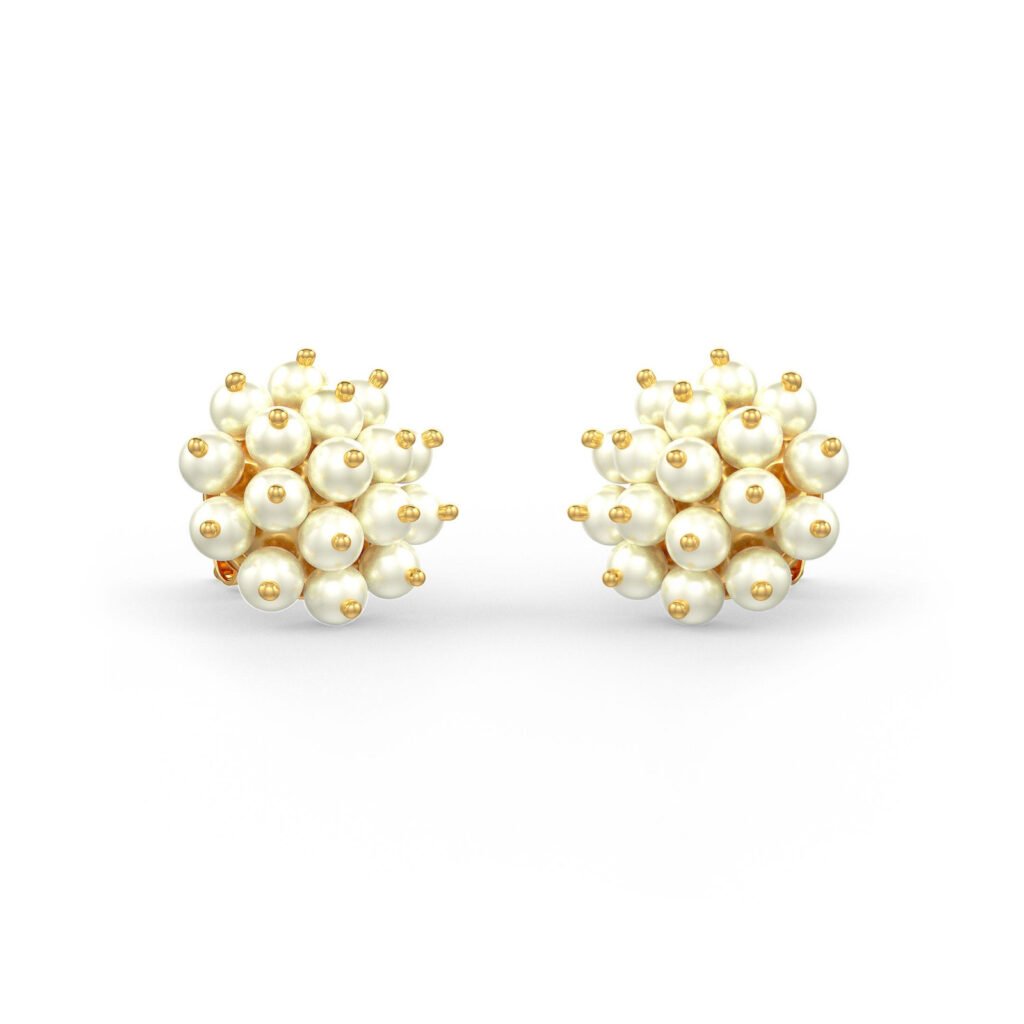 The Cluster Pearl Earrings - Small