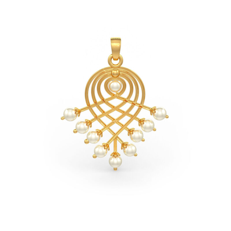 Saraswati 9-Pearl Pendant