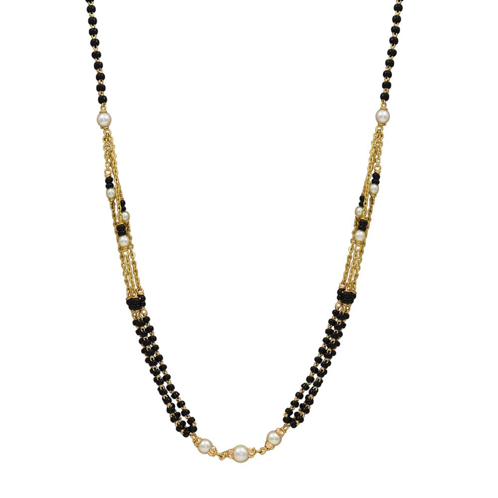 Refined Pearl & Bead Chain Mangalsutra